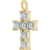 10K Yellow 2 CTW Lab-Grown Diamond Pendant