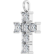 10K White 2 CTW Lab-Grown Diamond Pendant