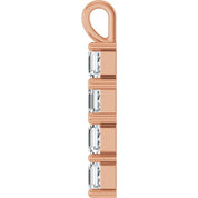 10K Rose 2 CTW Lab-Grown Diamond Pendant