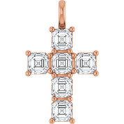10K Rose 2 CTW Lab-Grown Diamond Pendant