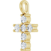 10K Yellow 1/3 CTW Lab-Grown Diamond Pendant