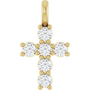 10K Yellow 1/3 CTW Lab-Grown Diamond Pendant