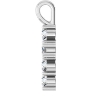 10K White 1/3 CTW Lab-Grown Diamond Pendant