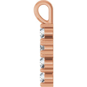 10K Rose 1/3 CTW Lab-Grown Diamond Pendant