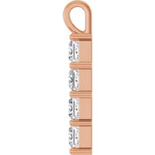 10K Rose 1 1/2 CTW Lab-Grown Diamond Pendant
