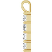 10K Yellow 1 CTW Lab-Grown Diamond Pendant