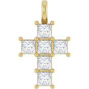 10K Yellow 1 CTW Lab-Grown Diamond Pendant