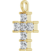 10K Yellow 1 CTW Lab-Grown Diamond Pendant
