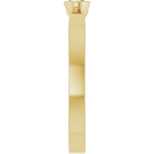 14K Yellow 1/4 CTW Lab-Grown Diamond Ring