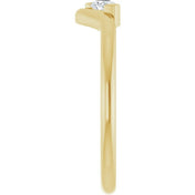 14K Yellow 1/6 CT Natural Diamond Ring