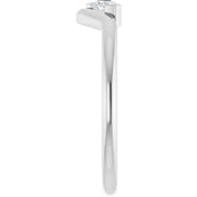 Platinum 1/6 CT Natural Diamond Ring