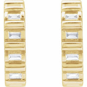 14K Yellow 1/5 CTW Natural Diamond 11.6 mm Hoop Earrings