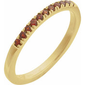 14K Yellow Natural Mozambique Garnet Ring