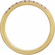 14K Yellow Natural Amethyst Ring