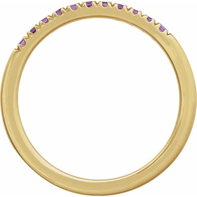 14K Yellow Natural Amethyst Ring