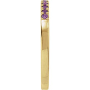 14K Yellow Natural Amethyst Ring