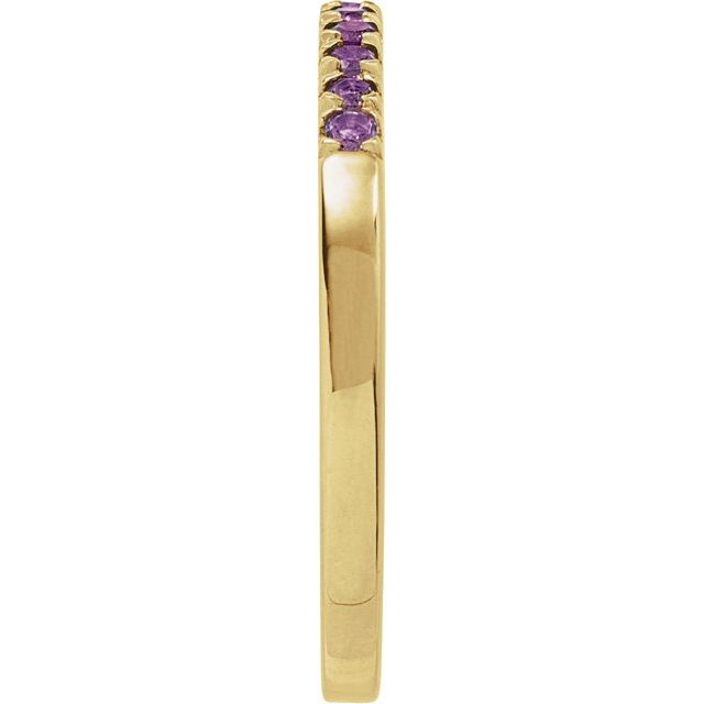 14K Yellow Natural Amethyst Ring
