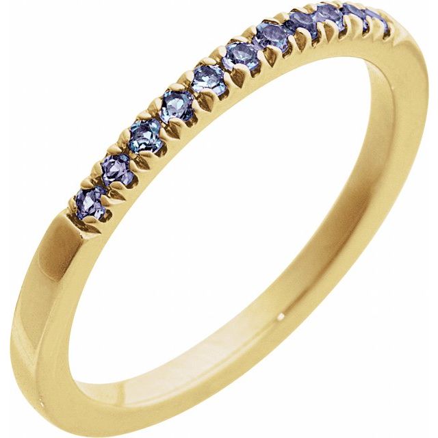 14K Yellow Natural Alexandrite Ring