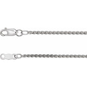 Sterling Silver 1.7 mm Serpentine 24" Chain