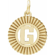 14K Yellow Gold-Plated Sterling Silver Initial G Pendant