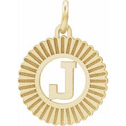 14K Yellow Gold-Plated Sterling Silver Initial J Pendant