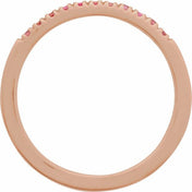 14K Rose Natural Pink Tourmaline Ring