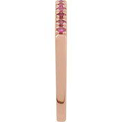 14K Rose Natural Pink Tourmaline Ring