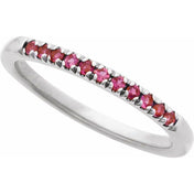 Sterling Silver Natural Pink Tourmaline Ring