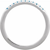 Sterling Silver Natural London Blue Topaz Ring
