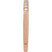 14K Rose 1/6 CTW Natural Diamond Ring