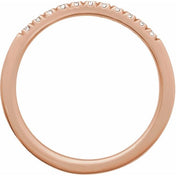 14K Rose 1/6 CTW Lab-Grown Diamond Ring