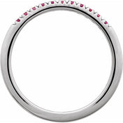 Sterling Silver Natural Ruby Ring