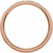 14K Rose Natural Aquamarine Ring
