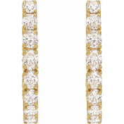 14K Yellow 2 5/8 CTW Lab-Grown Diamond Inside-Outside 20.6 mm Hoop Earrings