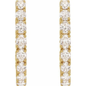 14K Yellow 2 5/8 CTW Lab-Grown Diamond Inside-Outside 20.6 mm Hoop Earrings