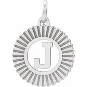 10K White Gold Initial Pendant Necklace –  Jewelry Charm