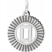 10K White Gold Initial Pendant Necklace –  Jewelry Charm