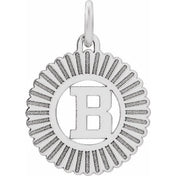 10K White Gold Initial Pendant Necklace –  Jewelry Charm
