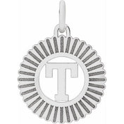 10K White Gold Initial Pendant Necklace –  Jewelry Charm