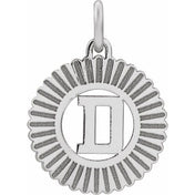 10K White Gold Initial Pendant Necklace –  Jewelry Charm