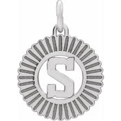 10K White Gold Initial Pendant Necklace –  Jewelry Charm