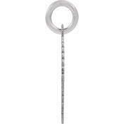 10K White Gold Initial Pendant Necklace –  Jewelry Charm
