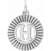 10K White Gold Initial Pendant Necklace –  Jewelry Charm