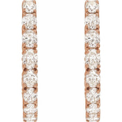 14K Rose 2 5/8 CTW Lab-Grown Diamond Inside-Outside 20.6 mm Hoop Earrings