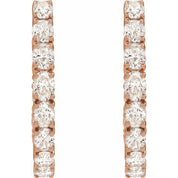14K Rose 2 5/8 CTW Lab-Grown Diamond Inside-Outside 20.6 mm Hoop Earrings