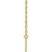 10K Natural Diamond Number Necklace 16-18" in Yellow and White Gold