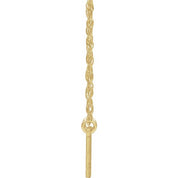 10K Natural Diamond Number Necklace 16-18" in Yellow and White Gold