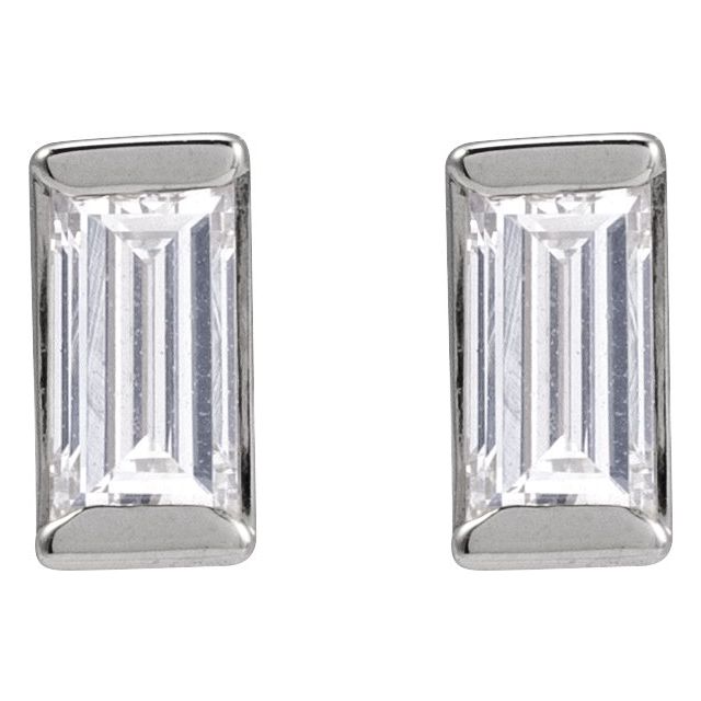 Sterling Silver 1/4 CTW Natural Diamond Stud Earrings
