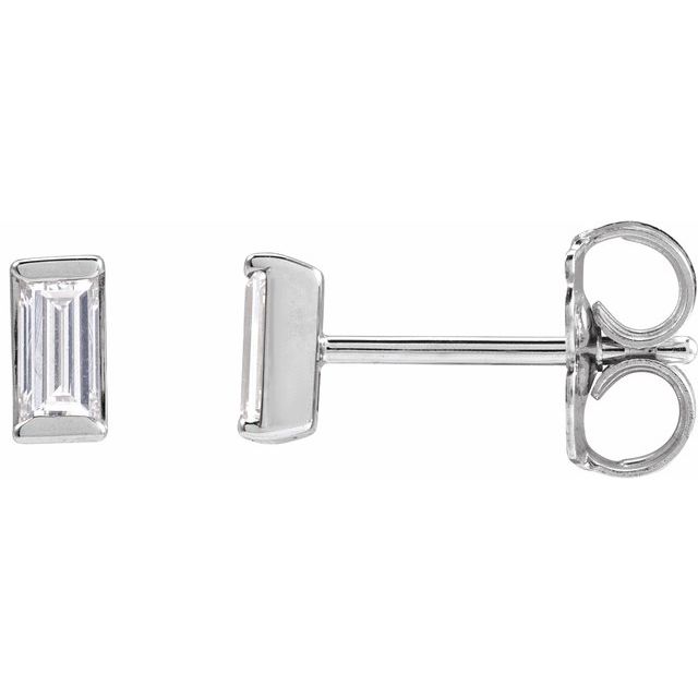Sterling Silver 1/4 CTW Natural Diamond Stud Earrings