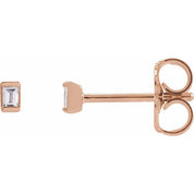 14K Rose .05 CTW Natural Diamond Stud Earrings